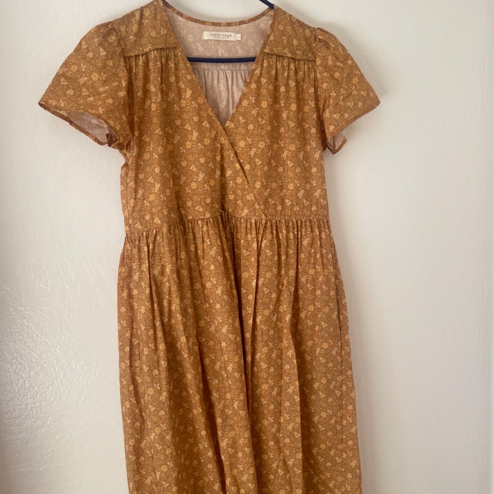 Christy Dawn - The Dawn Dress in biscotti cosmos floral